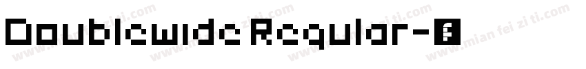Doublewide Regular字体转换